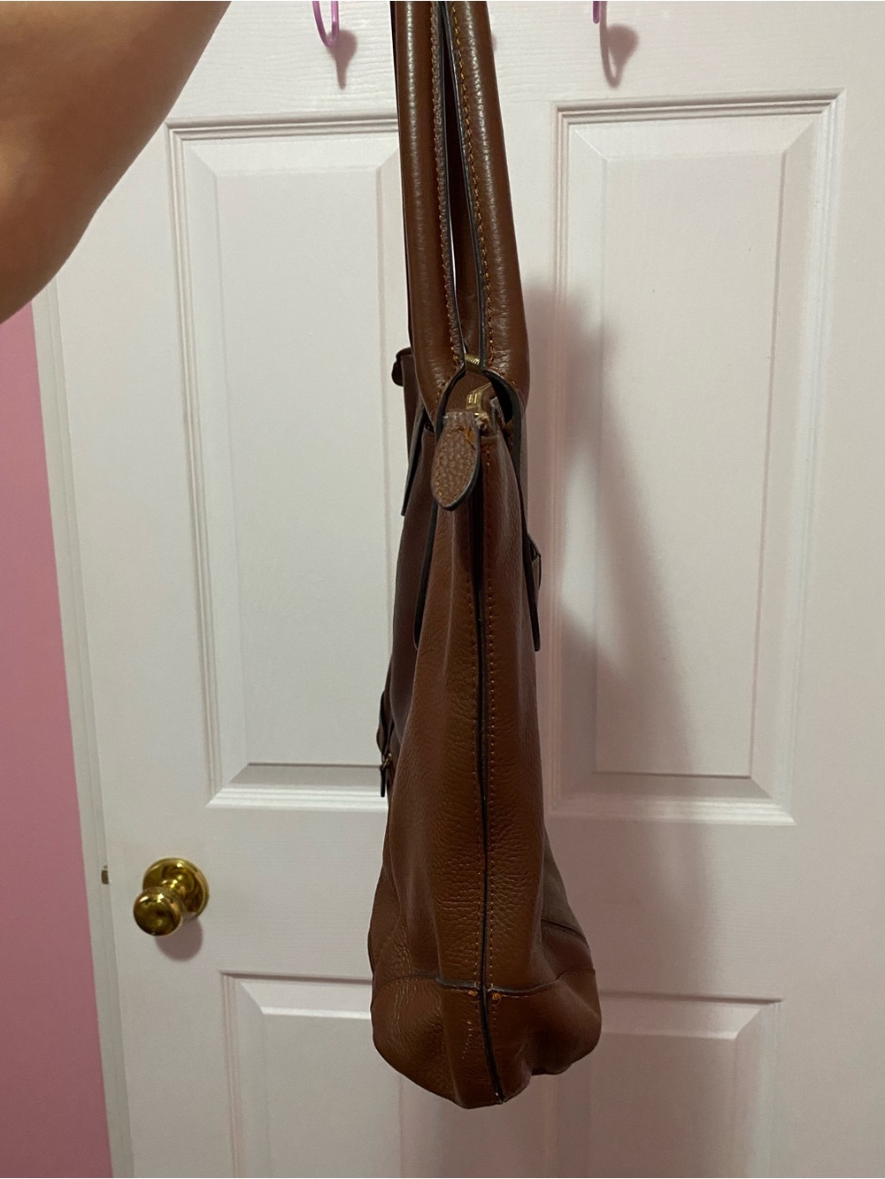 Lodis Large Brown Leather Tote Bag Women’s Tote Bag - Picture 7 of 16